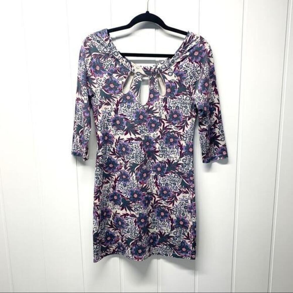 Free People Floral Bodycon Dress‎ Size Large Bohemian